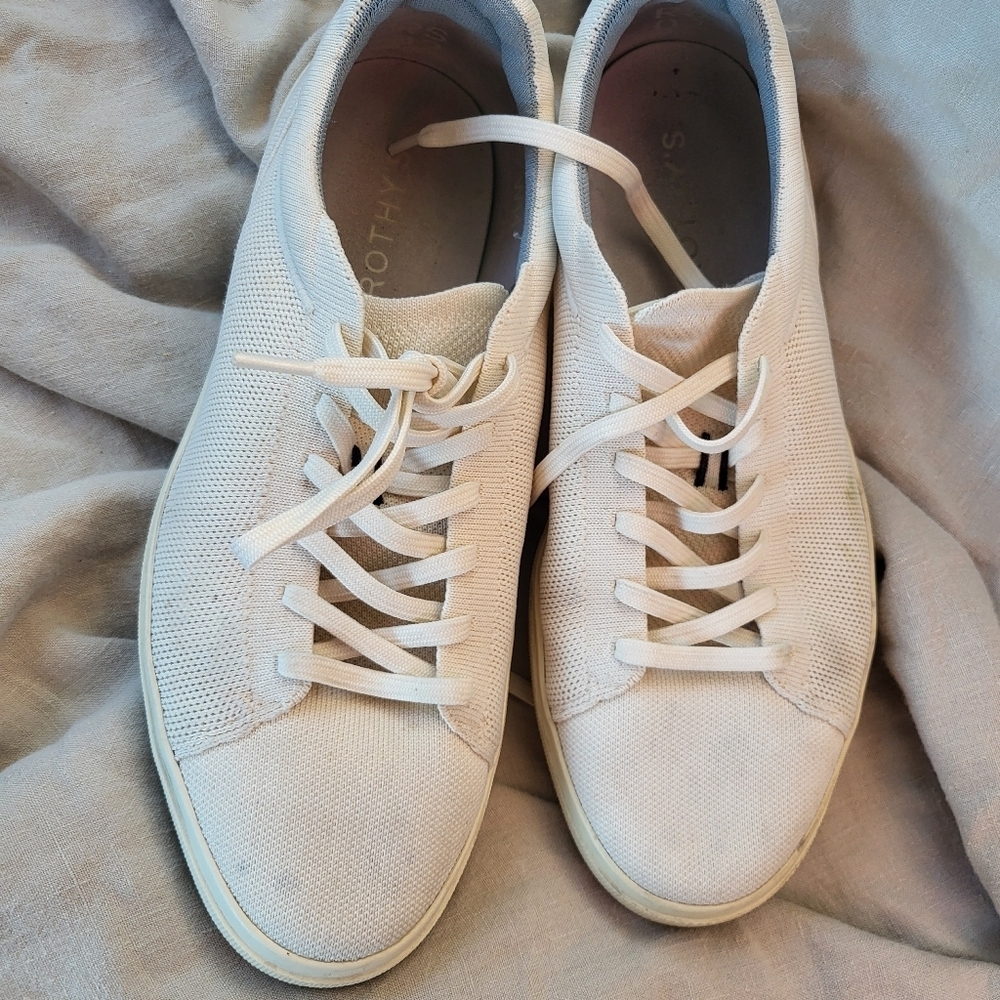 Rothy's Cream Sneakers with Classic Low-Top Design